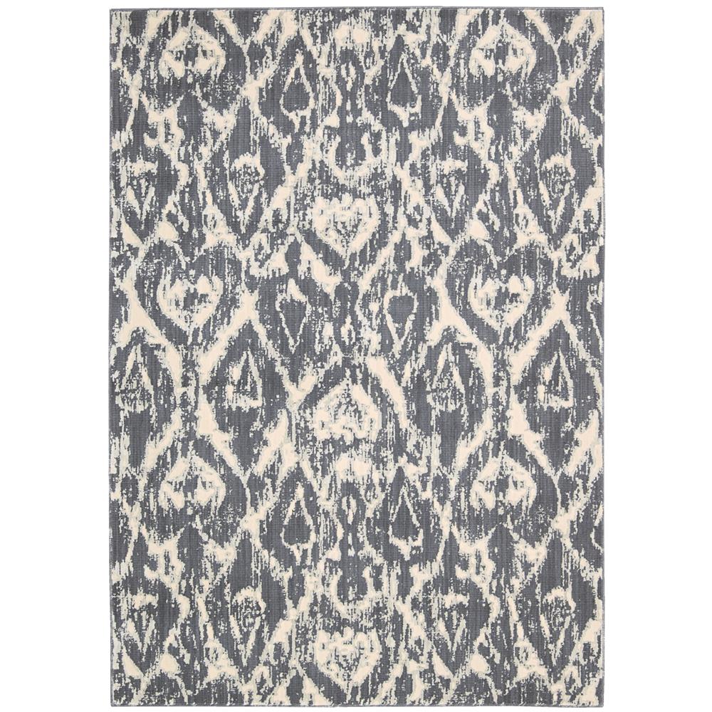 Nourison NEP07 Nepal 7 Ft. 9 In. X 10 Ft. 10 In. Rectangle Rug in Graphite
